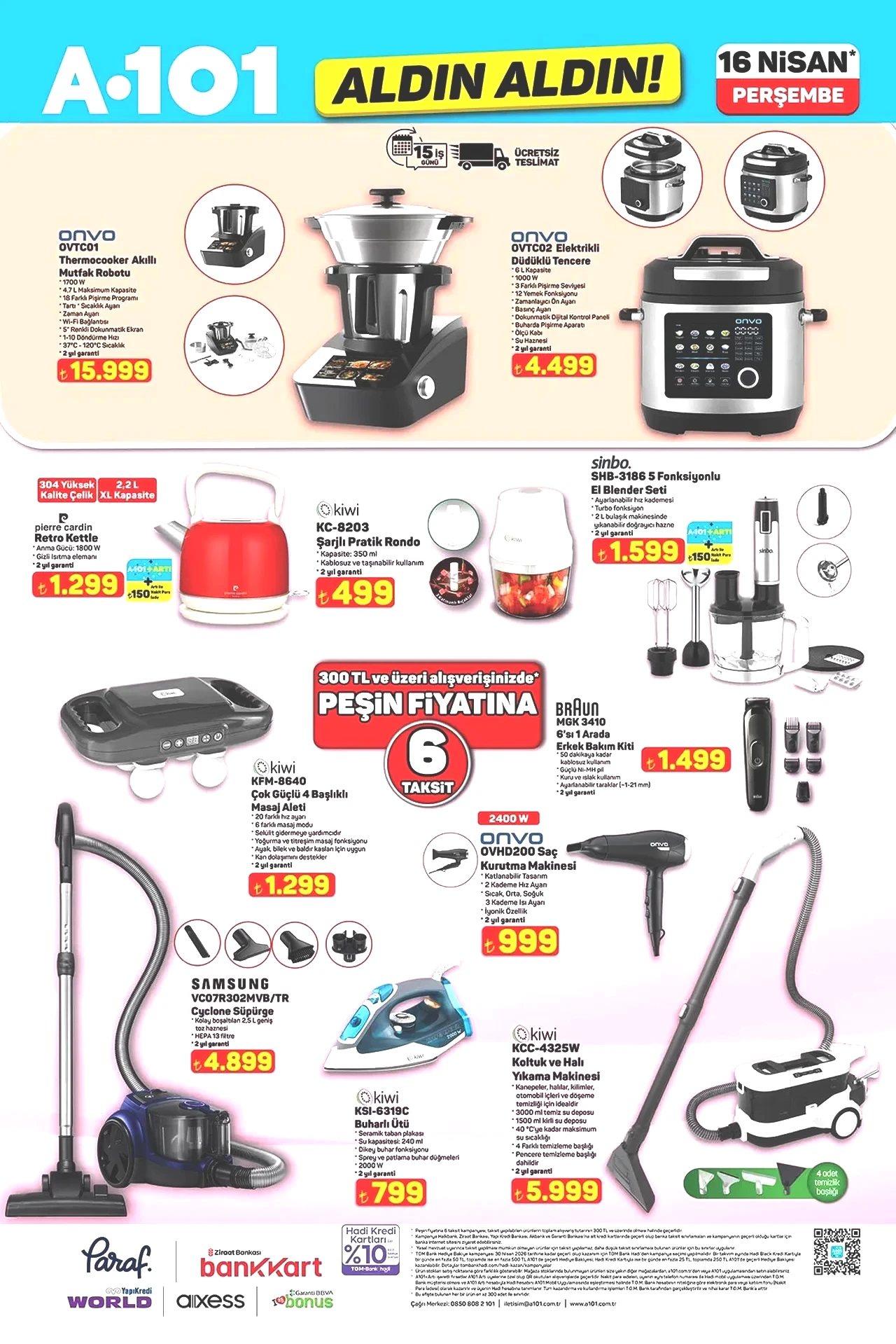 A101 aktüel ürünler kataloğu bugün satışta! Elektrikli araçtan beyaz eşyaya... İşte tam liste