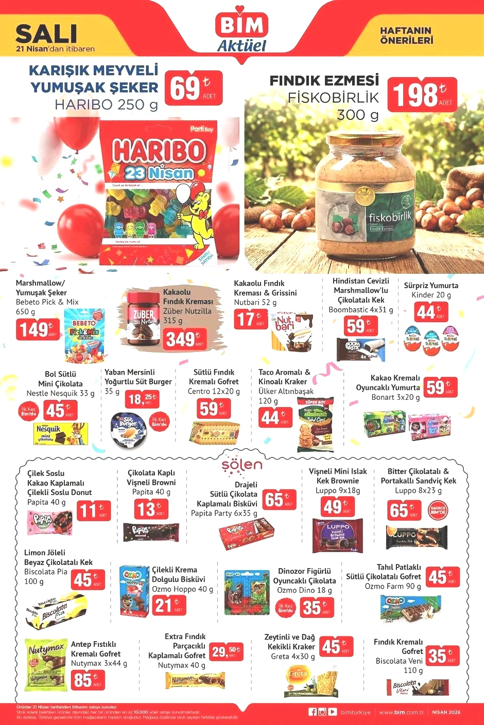 21 NİSAN SALI BİM AKTÜEL KATALOĞU
