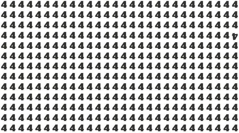 Resimdeki farklı 4 sayısını görmek için 130 IQ gerekiyor - Resim : 1