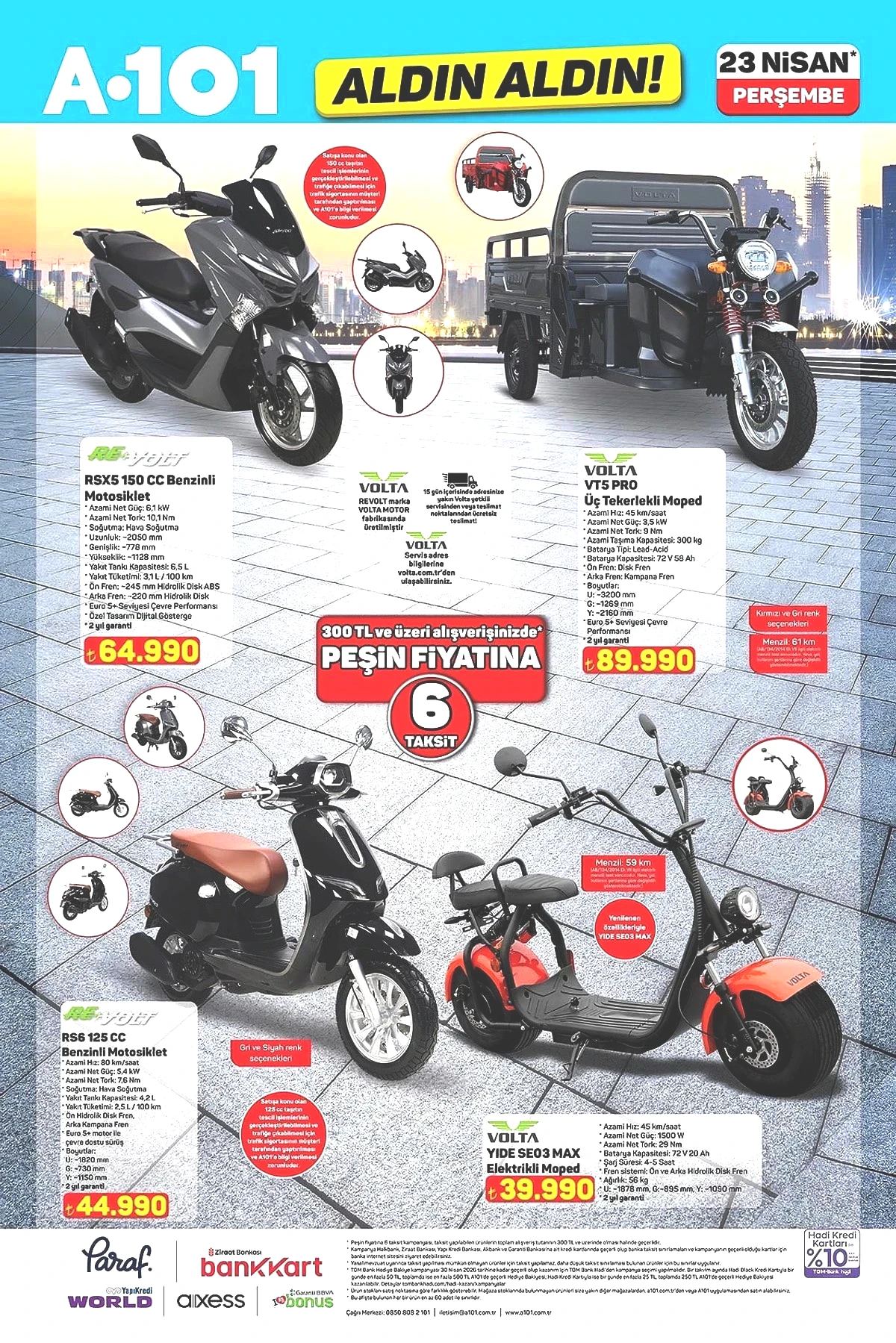 A101'de yolların hakimi değişiyor: A101’e 23 Nisan Perşembe Benzinli Motosiklet geliyor! - Sayfa 1