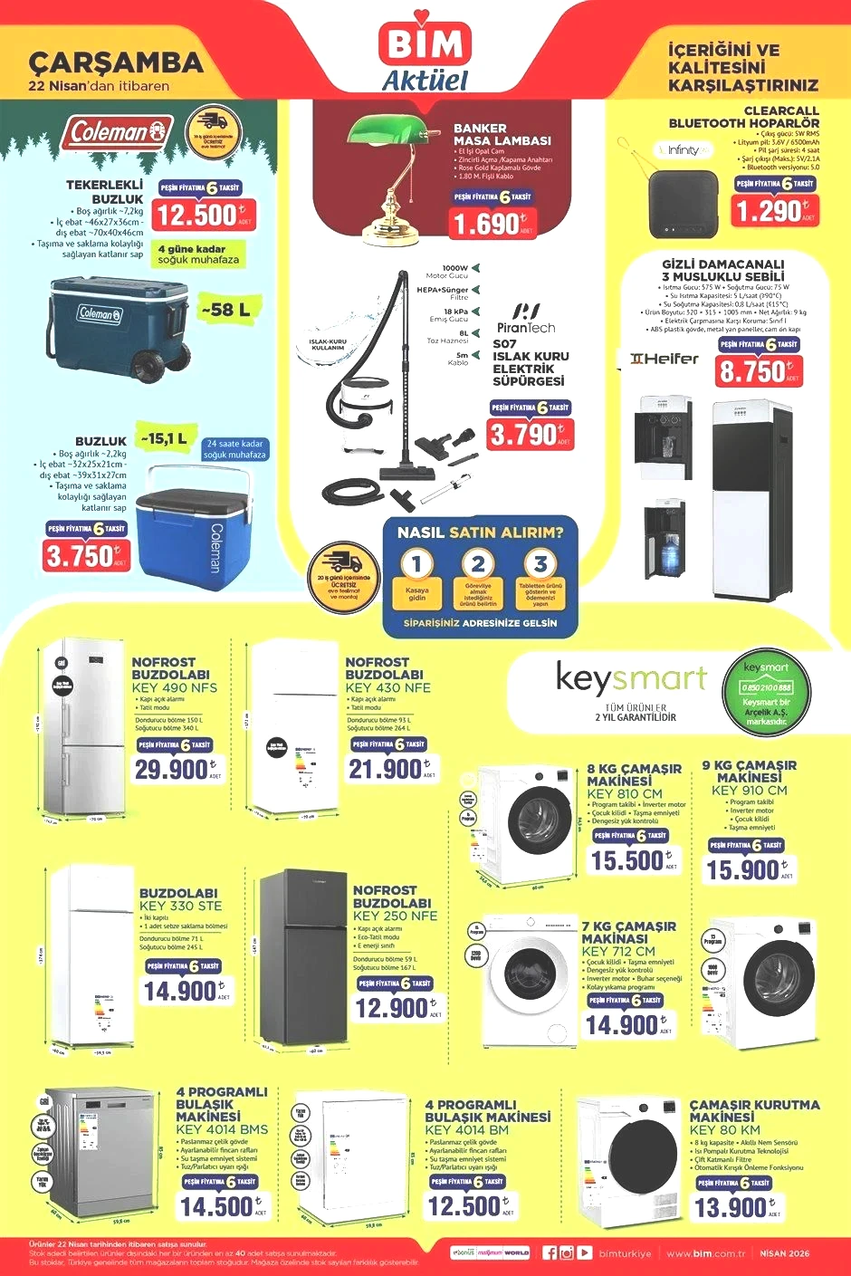 22 NİSAN BİM EVE TESLİM KATALOĞU